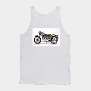 Drawing of Vintage Motorbike Tank Top